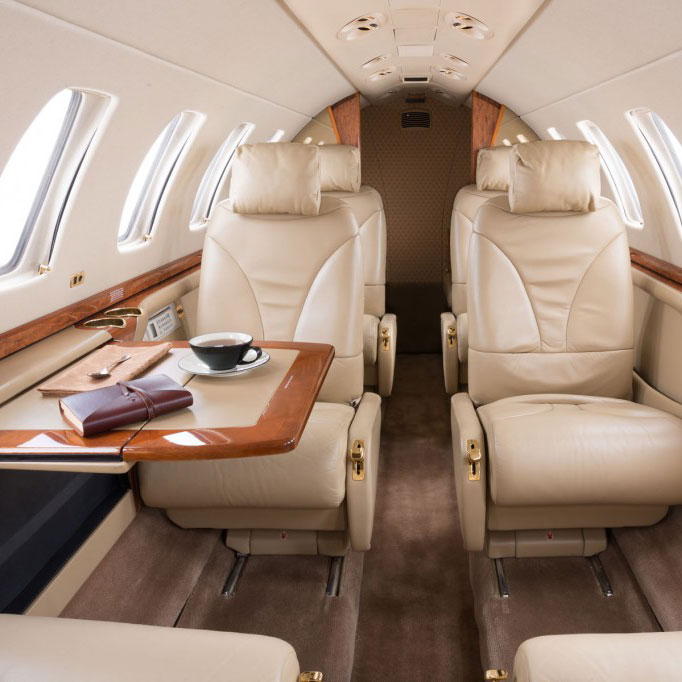 Citation CJ3 interior